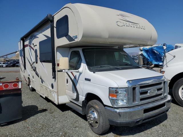 FORD ECONOLINE 2017 white cutaway gas 1FDXE4FS2HDC24564 photo #1