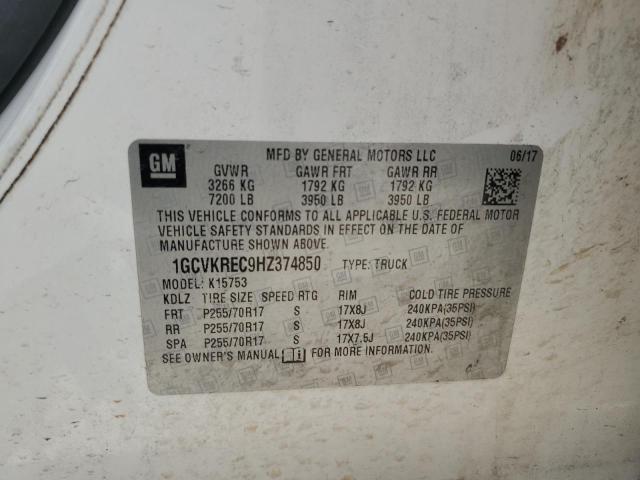 2017 CHEVROLET SILVERADO - 1GCVKREC9HZ374850
