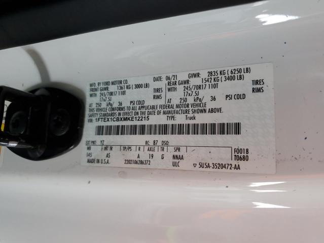 2021 FORD F150 SUPER - 1FTEX1CBXMKE12215