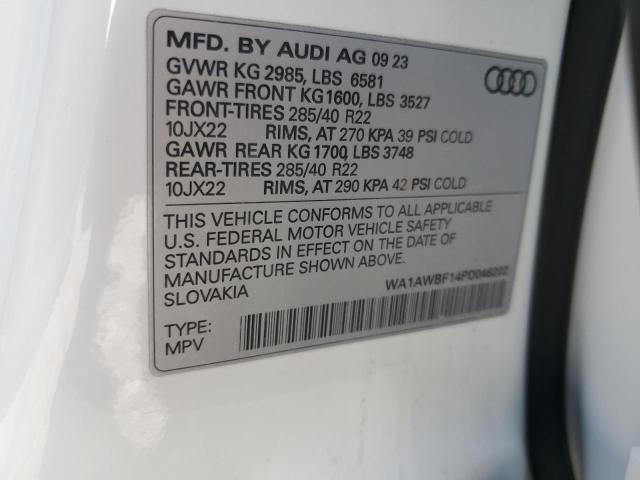 2023 AUDI SQ8 PREMIU WA1AWBF14PD046202