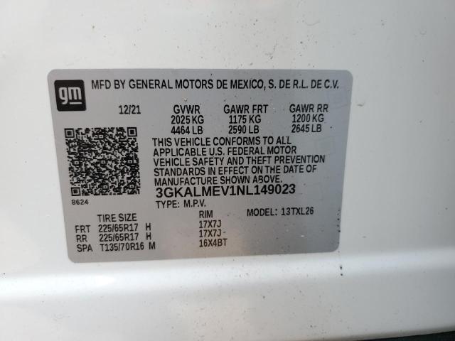 2022 GMC TERRAIN SL - 3GKALMEV1NL149023