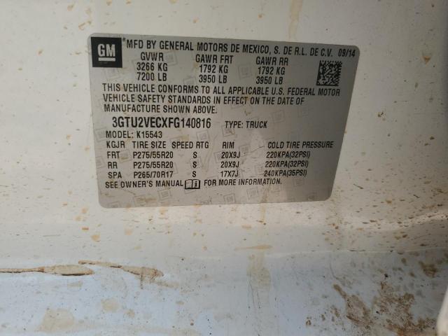 2015 GMC SIERRA K15 - 3GTU2VECXFG140816