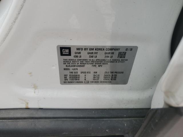 2020 BUICK ENCORE PRE KL4CJASB1LB326407