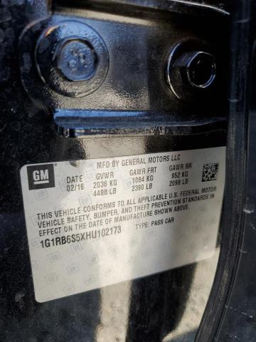 2017 CHEVROLET VOLT PREMI 1G1RB6S5XHU102173