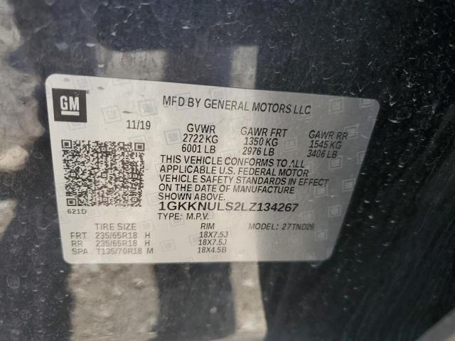 2020 GMC ACADIA SLT 1GKKNULS2LZ134267