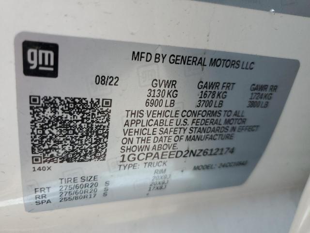 2022 CHEVROLET SILVERADO - 1GCPAEED2NZ612174