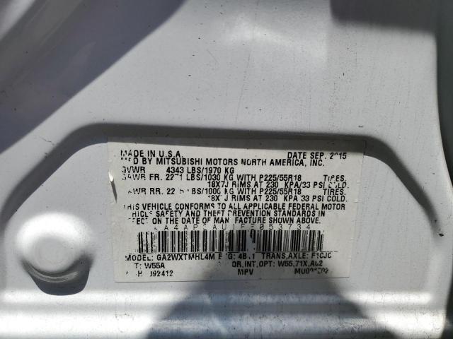 2015 MITSUBISHI OUTLANDER 4A4AP3AU1FE053734