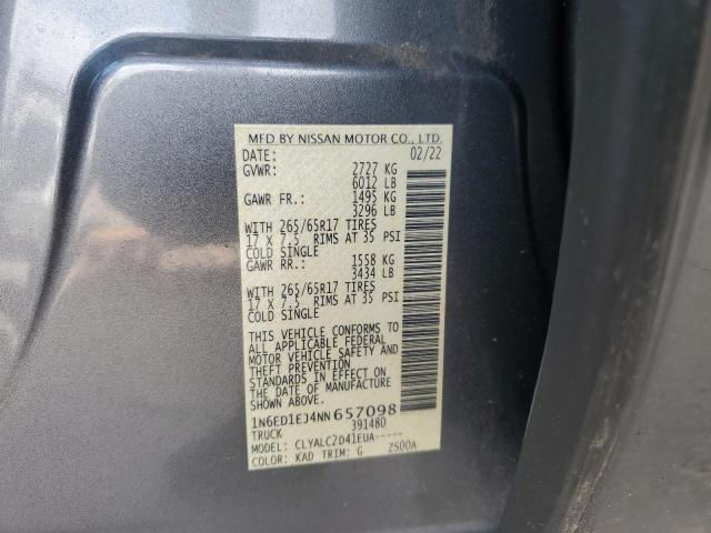 2022 NISSAN FRONTIER S - 1N6ED1EJ4NN657098