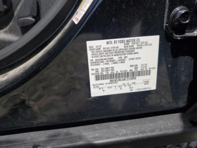 2019 FORD ECOSPORT T - MAJ6S3KL6KC252890