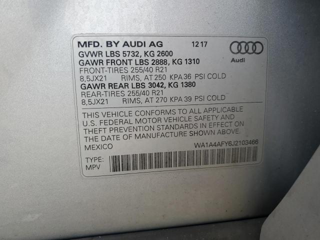 2018 AUDI SQ5 PREMIU WA1A4AFY6J2103466
