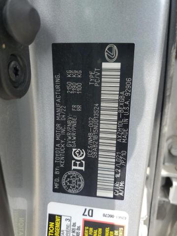 2022 LEXUS ES 300H 58AB21B15NU013524