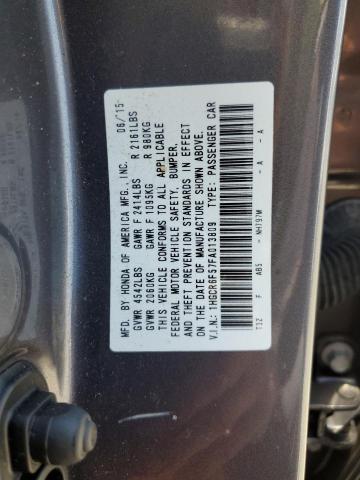 2015 HONDA ACCORD HYB 1HGCR6F57FA013809