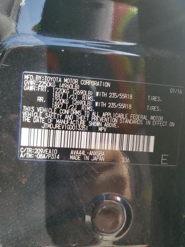 2016 TOYOTA RAV4 HV LI JTMDJREV1GD013351