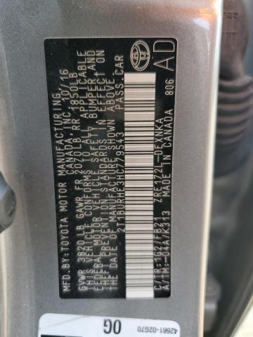 2017 TOYOTA COROLLA L - 2T1BURHE3HC779543