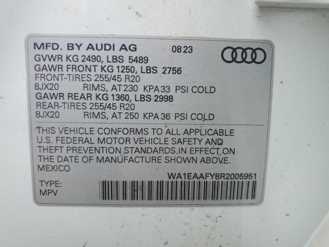 2024 AUDI Q5 PREMIUM WA1EAAFY8R2005951