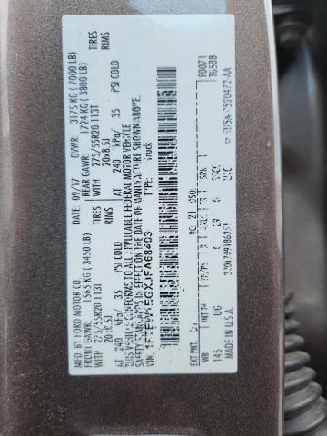 2018 FORD F150 SUPER 1FTEW1EGXJFA68403