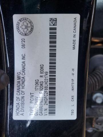 2020 HONDA CIVIC SPOR - 2HGFC2F88LH031749