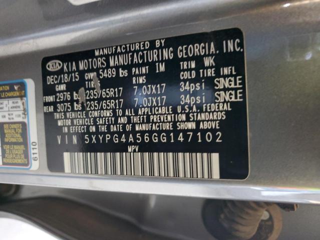 2016 KIA SORENTO LX - 5XYPG4A56GG147102