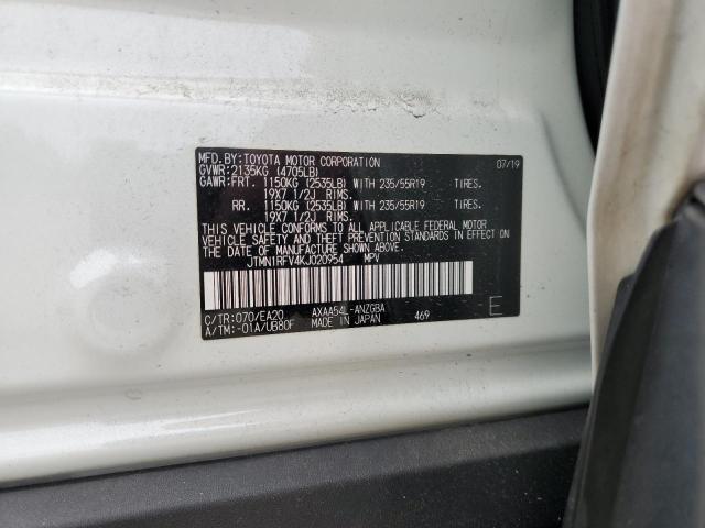 2019 TOYOTA RAV4 LIMIT - JTMN1RFV4KJ020954