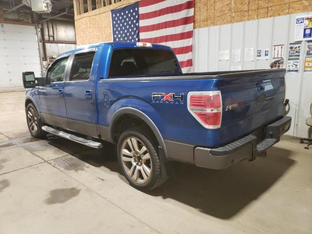 FORD F150 SUPER 2009 blue crew pic flexible fuel 1FTPW14V09KB58851 photo #3