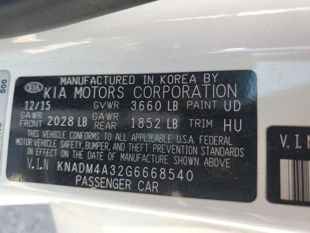 2016 KIA RIO LX - KNADM4A32G6668540