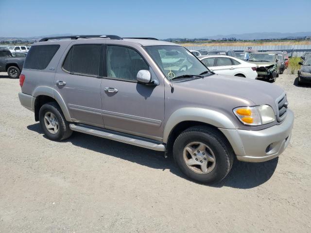 TOYOTA SEQUOIA SR 2002 silver  gas 5TDBT44A42S096726 photo #1