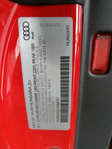 2018 AUDI TT TRUT5CFV2J1000151