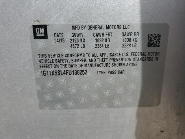 2015 CHEVROLET IMPALA LS 1G11X5SL4FU138252