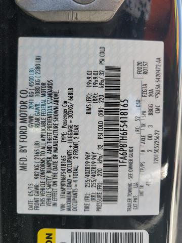 2015 FORD MUSTANG - 1FA6P8TH6F5418165