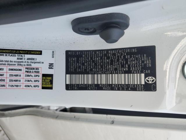 2024 TOYOTA COROALLA 5YFS4MCE4RP197091