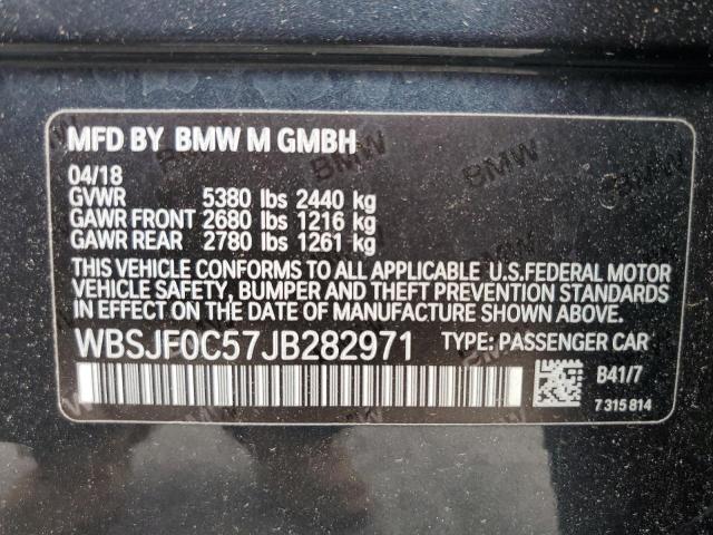 2018 BMW M5 WBSJF0C57JB282971