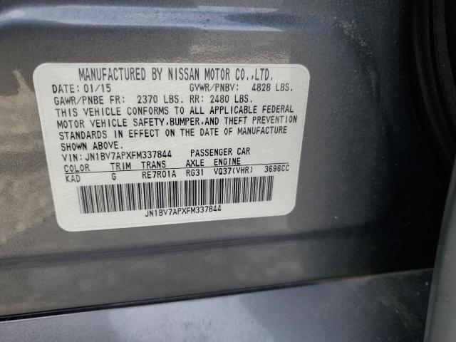 2015 INFINITI Q50 BASE - JN1BV7APXFM337844