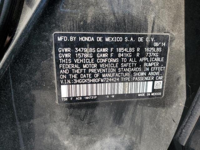 2015 HONDA FIT EX 3HGGK5H80FM724424