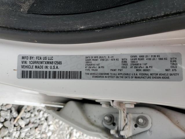 2021 RAM 1500 BIG H - 1C6RREMTXMN812565