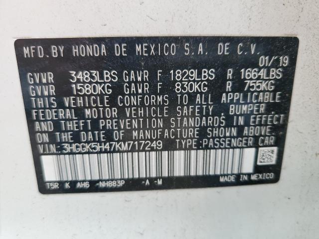2019 HONDA FIT LX 3HGGK5H47KM717249