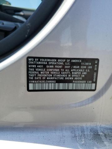 2020 VOLKSWAGEN PASSAT S - 1VWAA7A3XLC005502