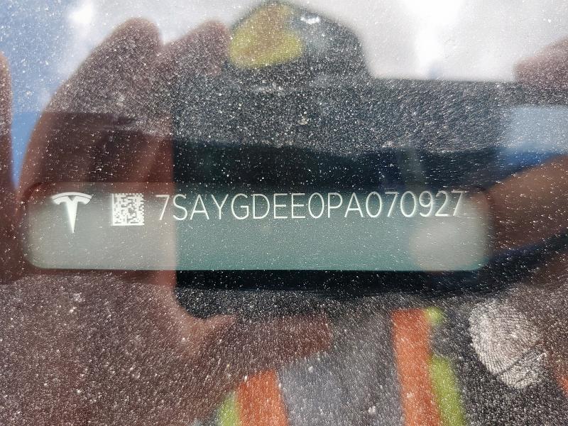 2023 TESLA MODEL Y 7SAYGDEE0PA070927