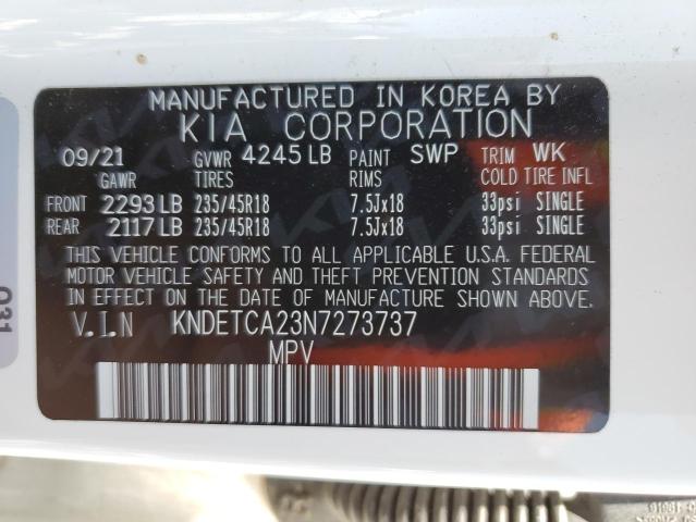 2022 KIA SELTOS SX KNDETCA23N7273737