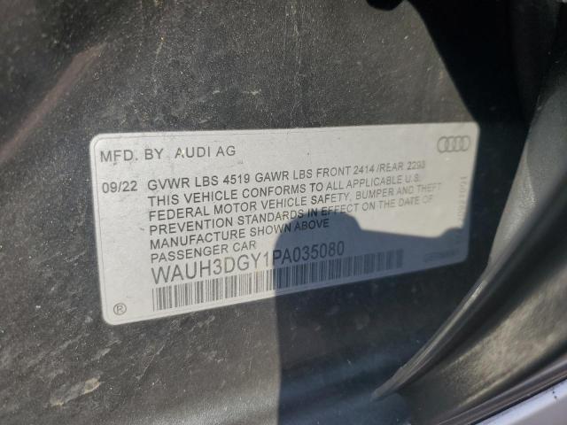2023 AUDI S3 PREMIUM WAUH3DGY1PA035080