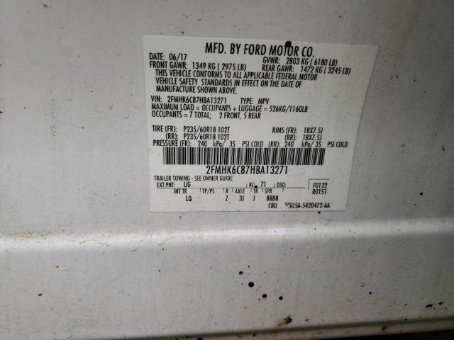 2017 FORD FLEX SEL - 2FMHK6C87HBA13271