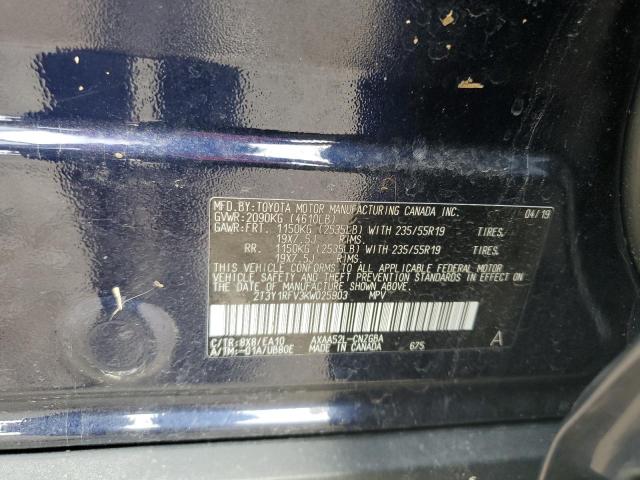 2019 TOYOTA RAV4 LIMIT 2T3Y1RFV3KW025903