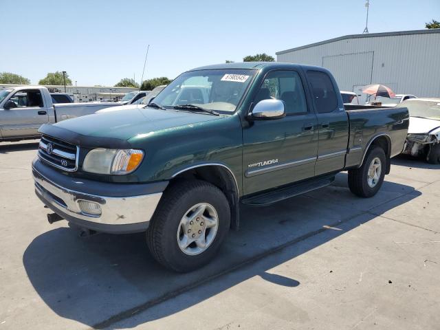 TOYOTA TUNDRA ACC 2000 green  gas 5TBRT3416YS027031 photo #1
