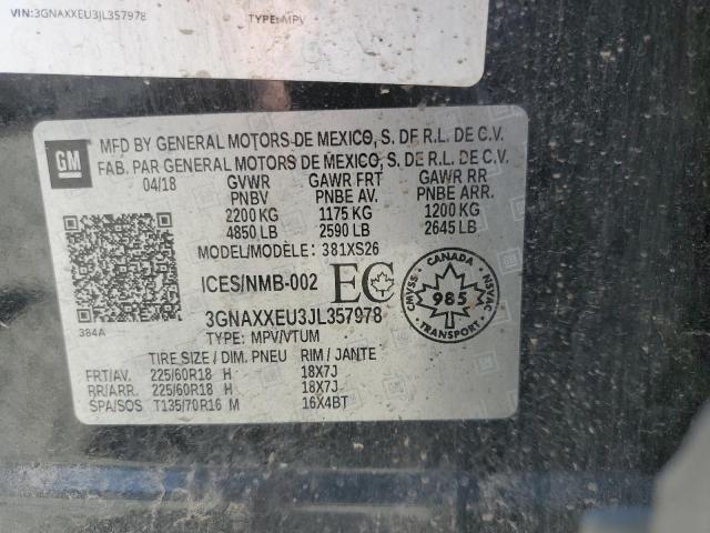 2018 CHEVROLET EQUINOX PR - 3GNAXXEU3JL357978