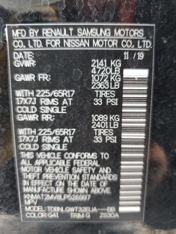 2020 NISSAN ROGUE S - KNMAT2MV8LP526997
