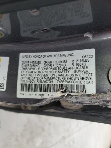 2020 HONDA ACCORD SPO - 1HGCV1F31LA097991