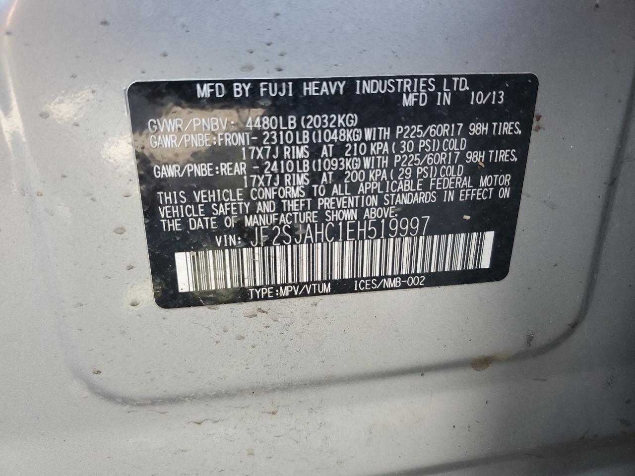 SUBARU FORESTER 2.5I LIMITED