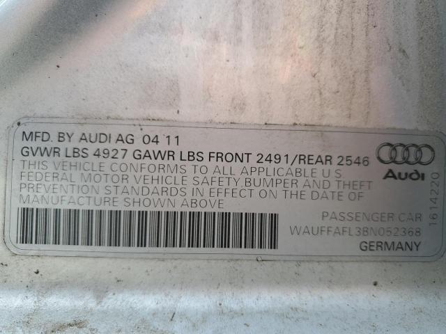 wauffafl3bn052368 - 2011 Audi a4 premium plus - #60752545