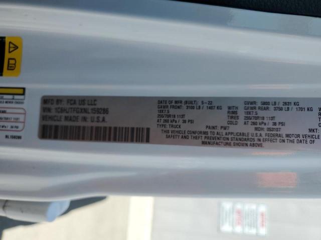2022 JEEP GLADIATOR 1C6HJTFGXNL159286