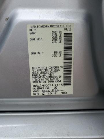 2018 NISSAN ALTIMA 2.5 - 1N4AL3APXJC243328