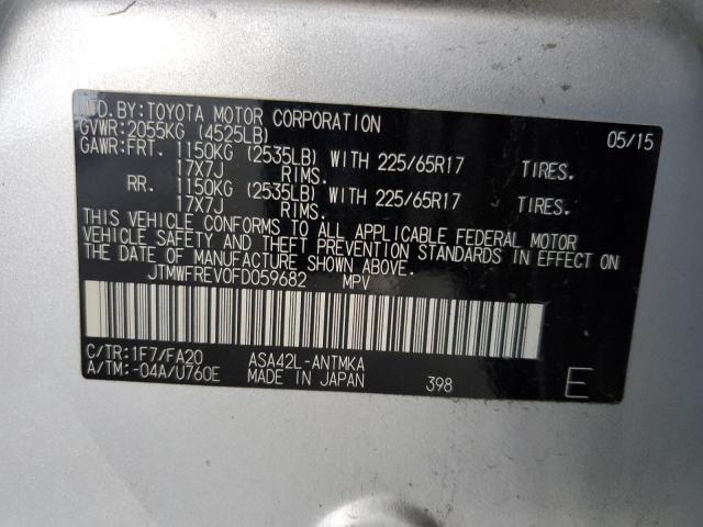 2015 TOYOTA RAV4 XLE - JTMWFREV0FD059682